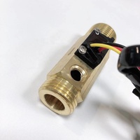 Sensor de Flujo de Agua de Latón de Alta Temperatura de 66 mm, 1-30 L/min, Medidor de Flujo Magnético de Efecto Hall para Sistemas de Calefacción Solar/Calderas