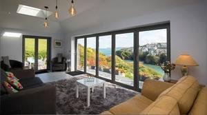 Extérieur patio gris <span class=keywords><strong>anthracite</strong></span> à noyau chaud en aluminium 12 pieds Vistafold portes coulissantes pliantes/pliantes en verre externes - Product Image 3