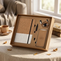Ensemble de carnets en cuir personnalisés A5, agenda, carnet de notes, planificateur 2026, ensemble cadeau d'entreprise avec logo, prix de gros, OEM