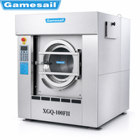 Lave-linge industriel semi-automatique en acier inoxydable de 15 kg à 100 kg pour vêtements, couvertures et draps