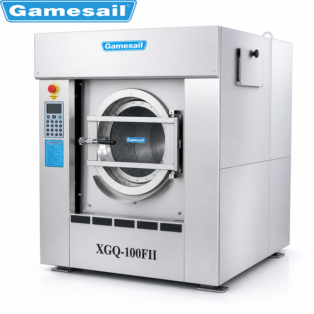 15kg-100kg Stainless Steel Semi-Automatic Industrial Washing Machine for Clothes/Blanket/Bed Sheet