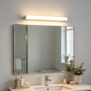 ไฟติดผนัง LED สแตนเลสสตีลทันสมัยสำหรับห้องน้ำ กระจกแต่งหน้า แสงวอร์มไวท์ 2700K ติดผนัง รับประกัน 3 ปี CRI 80 - Product Image 4