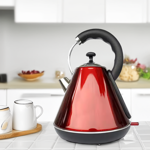 New Design Hot Sell Cordless Water Stainless Steel <strong>Pyramid</strong> Electric <strong>Kettle</strong> for Tea &amp; Coffee - Product Image 1