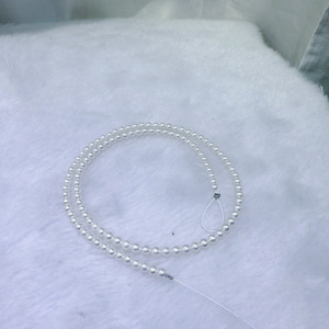 Perles d'eau douce rondes Zhuji de 4-5 mm, presque parfaites, avec une forte luminosité, couleur blanche, accessoires de bricolage, semi-finis, vente en gros - Product Image 2