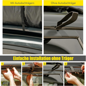 Boîte de toit de voiture de bâche de PVC 500D résistante à la déchirure sac de toit de voiture imperméable de grande capacité 600L avec la serrure - Product Image 5