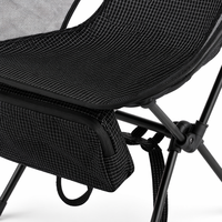 Chaise de camping pliable triangulaire portable Zentopia, siège d'extérieur en Oxford 600D, 150 kg, avec poche de rangement, vente en gros