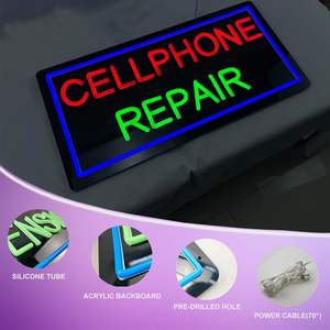 ป้ายสัญลักษณ์บาร์ LED แบบใหม่24ชั่วโมงสำหรับร้านซ่อมโทรศัพท์มือถือไฟนีออนโลโก้ - Product Image 3
