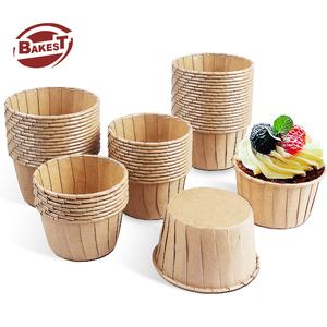Gran oferta, 100 unidades/paquete, magdalenas <span class=keywords><strong>de</strong></span> papel PET <span class=keywords><strong>de</strong></span> grado alimenticio/bandeja para pasteles, papel Kraft blanco, <span class=keywords><strong>moldes</strong></span> para hornear, revestimientos para cupcakes, pasteles, herramientas - Product Image 1
