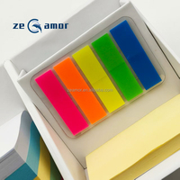 Bloc-notes autocollants personnalisés avec logo Zeamor, ensemble de notes adhésives pour les entreprises et les écoles