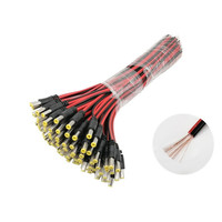 Connecteur mâle DC 5521 2,1 mm 5,1 mm, câble de charge d'alimentation ouvert en cuivre pur avec gaine en PVC et blindage tressé