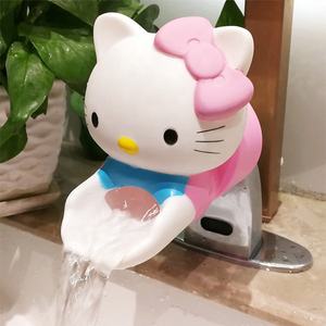 ตัวขยายก๊อกน้ำ PVC ลายการ์ตูนสำหรับเด็กปลอกหุ้มน้ำประปาธีมสัตว์คู่มือซักมือสำหรับห้องน้ำและห้องสุขา - Product Image 3