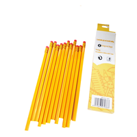 Crayon en bois hexagonal/rond/triangulaire personnalisé, tendance et abordable, de 7 pouces, avec gomme, mines HB/2B/2H, idéal pour l'école