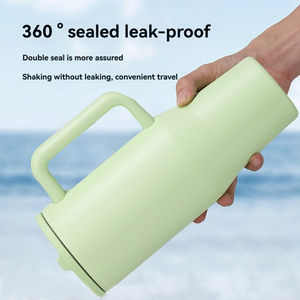 24-hours Long-lasting Temperature Lock Stainless Steel American Style Portable Tumbler Travel Mug Straw Handle Lid /40oz - Product Image 5