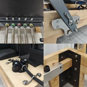 Reformer Pilates <span class=keywords><strong>Zeus</strong></span>, modèle Small Black Bed, en alliage d'aluminium, réglable et durable, pour studio de yoga et usage domestique, sur mesure, vente en gros - Product Image 3