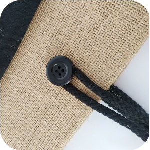 Tái chế đay bãi biển Tote túi công suất cao và không thấm nước với tùy chỉnh in logo có thể gập lại và phong cách bông dây xử lý - Product Image 5