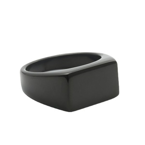 Men's Titanium Steel Rectangular <b>Ring</b> Geometric Design Stainless Steel Square <b>Finger</b> <b>Ring</b> For Gift 280682 - Product Image 4