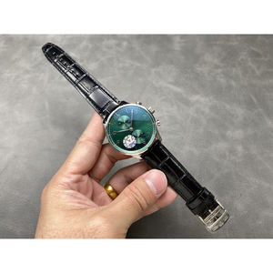 Reloj Cronógrafo de Alta Gama para Hombre con Esfera de 41 mm, Movimiento de Diseño con Logotipo Personalizado, Correa de Cuero de 22 mm, OEM ODM de la Marca Shanghai - Product Image 5