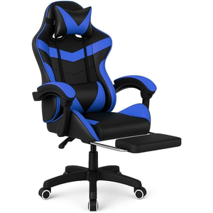 <span class=keywords><strong>Meilleur</strong></span> prix, chaise de jeu <span class=keywords><strong>gamer</strong></span> en cuir noir pleine surface, rembourrage, chaise de jeu professionnelle à succès, logo OEM personnalisé avec repose-pieds - Product Image 2
