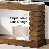 Table console 70.8 "Table de canapé rectangulaire en bois Consoles modernes en bois Console de table d'entrée