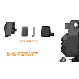 Mini compresseur d'air numérique avec manomètre pour pneus de voiture, moto, vélo, avec lampe torche LED portable - Product Image 2