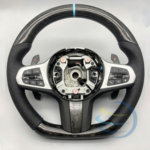 Volante Deportivo <span class=keywords><strong>Serie</strong></span> G con Calefacción, LED y Fibra de Carbono Forjada, para G20 330i X3 G01 540i G30 M550i X5 G05 G80 M3 G82 G42 Lci, Disponible en <span class=keywords><strong>Stock</strong></span> - Product Image 3