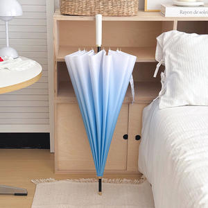 <span class=keywords><strong>Parapluie</strong></span> manuel résistant au vent pour hommes avec longue poignée Design droit moderne robuste renforcé pour les affaires ou les tempêtes de pluie - Product Image 6