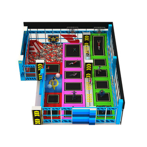 Huge Playground Soft <b>Play</b> Trampoline Park Indoor Kids Foam Cube Slide Trampoline Internal - Product Image 3