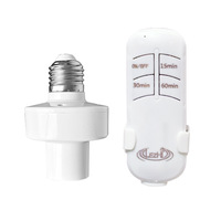 Tête de lampe à télécommande sans fil, interrupteur intelligent à minuterie, base de commande de temporisation, douille à vis E27, usage domestique