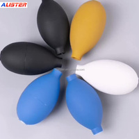 Pompe à air manuelle en caoutchouc de silicone écologique, petite et plate, avec service de découpe de tuyaux pour valve d'aspiration d'air