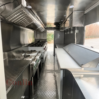 Nouvelle arrivée : chariot de restauration rapide à deux étages avec terrasse, remorque à fumoir BBQ à deux étages à vendre