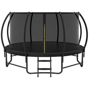 <span class=keywords><strong>Trampoline</strong></span> de Jardin Rond en Acier d'Extérieur de Haute Qualité avec <span class=keywords><strong>Filet</strong></span> de Sécurité en PVC et Échelle, Adapté aux Enfants et Adultes - Product Image 1