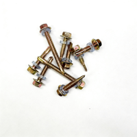 Vis autoperceuses industrielles à tête fraisée Phillips / à tête hexagonale à bride, finition zinguée résistante à la corrosion, en vente