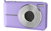 Appareil photo numérique Full HD 1080P DC01C avec flash LED, détection de visage, webcam, 9 filtres, 13 modes scénarios, appareil photo compact pour la photographie quotidienne