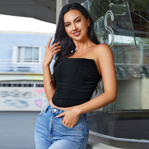 Corsetto bordhaper da donna senza spalline <span class=keywords><strong>bianco</strong></span> <span class=keywords><strong>Top</strong></span> De Mujer <span class=keywords><strong>Top</strong></span> <span class=keywords><strong>Bustier</strong></span> in Mesh disossato aperto - Product Image 1