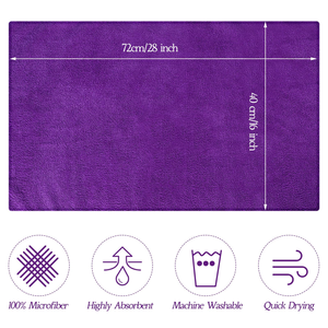 ผ้าเช็ดทำความสะอาดไมโครไฟเบอร์แบบแห้งเร็ว ผ้าขนหนูเนื้อนุ่มแบบใหม่ ผ้าเช็ดแห้งแบบวงแหวน สำหรับเบาะรถยนต์ ขายส่ง - Product Image 4