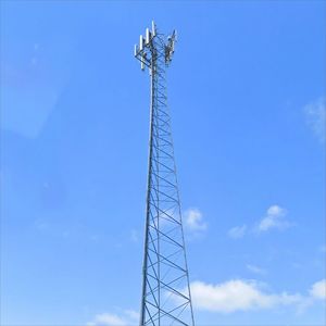 เสาส่งสัญญาณโทรคมนาคม 5G แบบสามขา โครงสร้างเหล็กชุบสังกะสีแบบจุ่มร้อน รองรับตัวเองได้ - Product Image 3