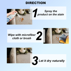 All-Purpose <strong>Fabric</strong> <strong>Cleaner</strong> <strong>Spray</strong> Instantly Removes Stains for Interior Upholstery, Carpet, Sofa &amp; Clothes - Product Image 4