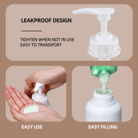 Conteneur de détergent liquide Un litre 5L Jerrycan en plastique Pichets de style F avec pompe Dispensar pour la désinfection du lavage des mains