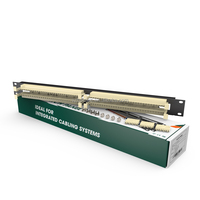 Patch Panel di Rete/Voce 1U 19'' per 100 Coppie, Tipo 110, Modulo Krone, Montaggio su Rack