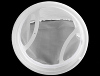 Sacs filtrants en nylon 1 et 2 avec anneaux en plastique, adaptés à la peinture, aux adhésifs, à la purification de l'eau, aux aliments et à la filtration des liquides