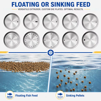 Machine extrudeuse d'aliments pour poissons flottants commerciale pour la production de granulés pour poissons d'ornement