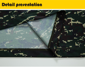 เสื้อยืดแขนยาวลายพรางสำหรับผู้ชาย แห้งเร็ว ผ้าถักโพลีเอสเตอร์ คอกลม สไตล์ทหาร - Product Image 6