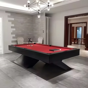 Aangepaste Luxe Pooltafel Met Moderne Stijl Goedkope Biljarttafel Met Leistenen Plaat En Bal Retour Standaard Zwembadafmetingen