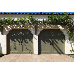 Puertas de <span class=keywords><strong>Garaje</strong></span> de Madera Arqueadas Automáticas Estilo Persianas de Madera para Casas, <span class=keywords><strong>Puerta</strong></span> Seccional Enrollable - Product Image 4