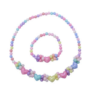 Collar con cuentas en forma de corazón, gargantilla estilo caramelo de color pastel, joyería de moda para fiestas - Product Image 5