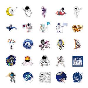 50 Buah Nasa Astronot Luar Angkasa Manusia Luar Angkasa Roket Bulan Bintang Keren Pasang Label untuk Botol Kulkas Bagasi Laptop Stiker Kartun - Product Image 5