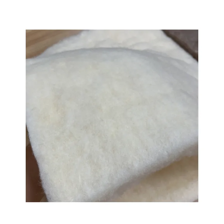 Eco friendly thick sheep wool/cashmere insulation felt super soft italian australian sheep wool quilt nonwoven wadding