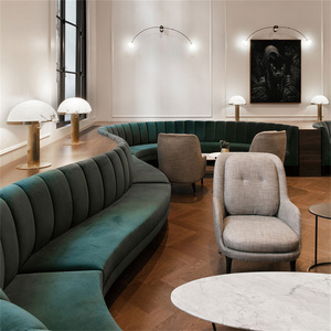 फॉशन कस्टम यू आकार एल आकार कस्टम नाइट क्लब बार लाउंज फर्नीचर रेस्तरां बूथ बैठने वाले भोजन कक्ष बफेट सोफे कुर्सी - Product Image 5