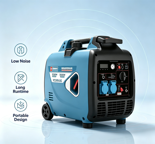 3500 Watt Pure Sine Wave Inverter Generator Yuchai Brand Portable Silent Gasoline Power Station 3kW Petrol Genset for Outdoor