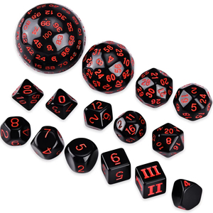 Juego de dados poliédricos personalizados de 15 Uds., juego de rol hecho a mano de acrílico para juegos de dados de mesa MTG para promociones de juegos de rol DND - Product Image 6